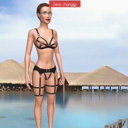 hot  narcissist girl LetterV,  enjoys online 3Dsex