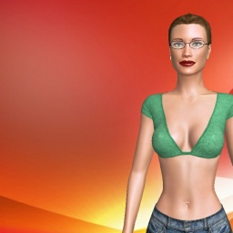connect and play virtual 3D sex with bisexual narcissist girl Sabinne, old and married.