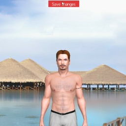 3D sex game community member heterosexual sensual boy Slongz, 