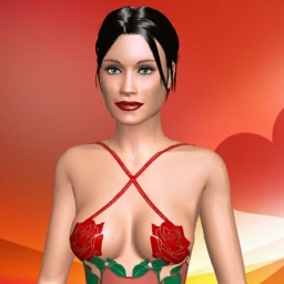 Free virtual sex games fan Roselove in AChat 3D Adult World