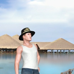 3D sex game community member heterosexual sexy boy Slender, 