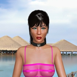 for 3D virtual sex game, join and contact heterosexual lecher girl Aicha, France, french-algerian