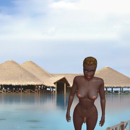 connect and play virtual 3D sex with bisexual loquacious shemale Ubermensch, Black., 