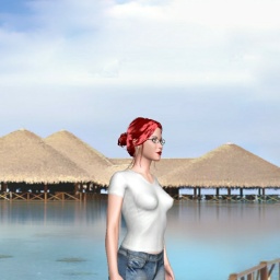 3D sex game community member bisexual nymphomaniac girl Amedia, 