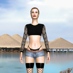 3Dsex game playing AChat community member heterosexual erotomanic girl JinxMari, 