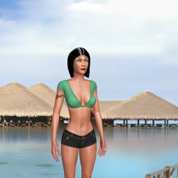 hot bisexual lush shemale Nalunaria,  enjoys online 3Dsex