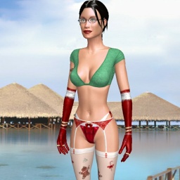 hot bisexual hot shemale Ganyu7,  enjoys online 3Dsex