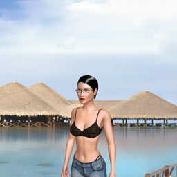 connect and play virtual 3D sex with heterosexual pervert girl Louise, 