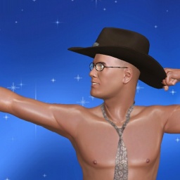 3D sex game community member heterosexual erotomanic boy Bigor, 