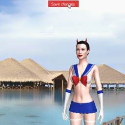 3Dsex game playing AChat community member bisexual lusty girl Nerunya, 