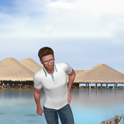 3Dsex game playing AChat community member heterosexual vuloptuous boy Danimal, 