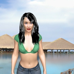 connect and play virtual 3D sex with bisexual brute girl MistressLuna, 