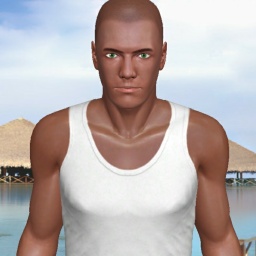 3Dsex game playing AChat community member heterosexual bugger boy Sofiane43,  