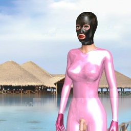 see homosexual vuloptuous shemale GennyBubble, latexLand, need mistress while playing porn game online