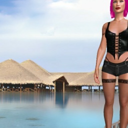 best sim sex game online with bisexual sensual shemale FoxAngel, horny sissy femboy 
