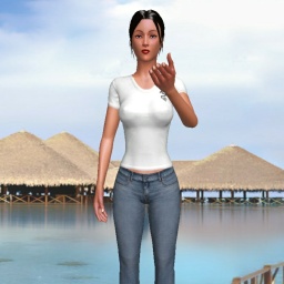 Free virtual sex games fan Yomiko in AChat 3D Adult World