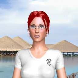 3Dsex game playing AChat community member bisexual fiend girl Kyara, 