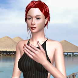 Free virtual sex games fan JoJObitch in AChat 3D Adult World