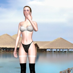 hot bisexual brute shemale Azjoline, USA,  enjoys online 3Dsex