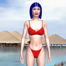 hot bisexual romantic girl Deusatop10,  enjoys online 3Dsex