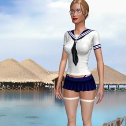 free 3D sex game adventures with heterosexual brute girl BasicBitch, 