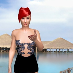best sim sex game online with  hot girl RedRebecca, Owned by justin4x8, 