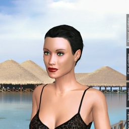 3Dsex game playing AChat community member heterosexual sentimental girl Puppet2, gift mi