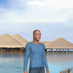 see heterosexual brute boy Ricket,  while playing porn game online