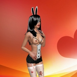 hot bisexual lecher girl PegMeHard, USA,  enjoys online 3Dsex