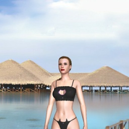 3Dsex game playing AChat community member  lusty girl Hakuro2547, 