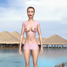 connect and play virtual 3D sex with bisexual brute girl Serina, 