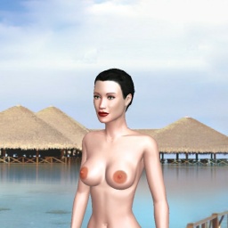 3D sex game community member homosexual nymphomaniac girl Symphony, 
