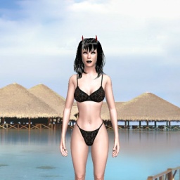 hot bisexual sodomist girl Demondoll, japan,  enjoys online 3Dsex