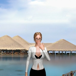 connect and play virtual 3D sex with homosexual amatory girl Akirasan, 