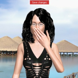 3Dsex game playing AChat community member bisexual virile girl Bambixx, 