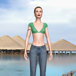 virtual sex game playing w. single girls like bisexual brute girl TwoFace, Asia, 