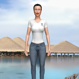 3Dsex game playing AChat community member bisexual voluptuous girl LuzG, 
