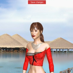 3Dsex game playing AChat community member heterosexual voluptuous girl Foxieash, 