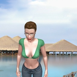 connect and play virtual 3D sex with heterosexual voluptuous girl Leyla43, 
