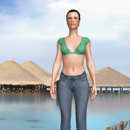 3Dsex game playing AChat community member bisexual voluptuous girl Belliebink09, 