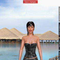 3Dsex game playing AChat community member heterosexual vuloptuous girl Scarlett_riv, 