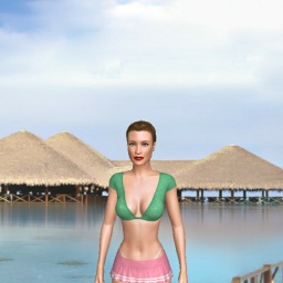 3D sex game community member heterosexual erotic girl Haoa, 