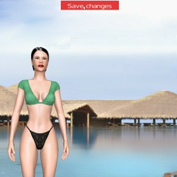 see heterosexual voluptuous girl Alannys, Switzerland,  while playing porn game online