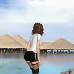 3D sex game community member bisexual emotional girl LeonieSophie, 