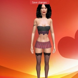 for 3D virtual sex game, join and contact bisexual emotional girl Weldda, France, 