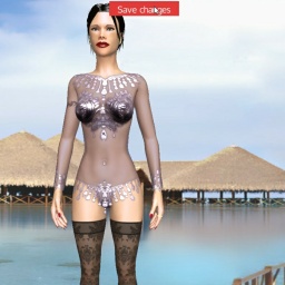 hot bisexual vuloptuous shemale Lyrisa,  enjoys online 3Dsex