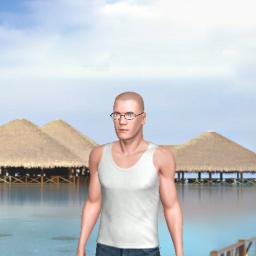 try virtual 3D sex with heterosexual sensual boy Alune, 