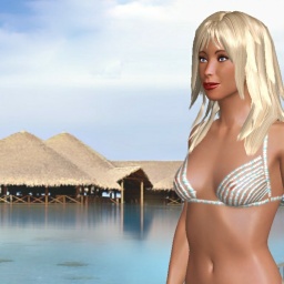 hot online porn game player homosexual voluptuous shemale LiannaTS, sunshine islands, 