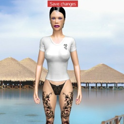 see homosexual passionate shemale Rozerina, young and horny shemale while playing porn game online