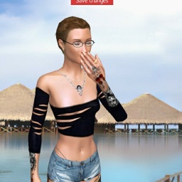 3Dsex game playing AChat community member bisexual sexy girl Ells, 